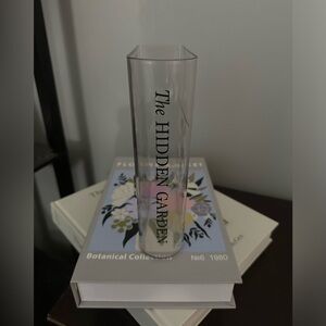 - ✨NEW🌿Target Bullseye Playground 2024 Clear Book Shape Vase📘and storage book